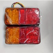 Resim Dashanshop 2 Adet Çift Renkli 12v Led Yuvarlak Ark Lambaları 6 Kırmızı 6 Beyaz 8w Araç Aydınlatma 