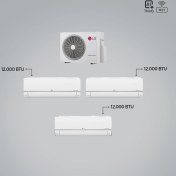 Resim Lg 1+3 Multi Sistem / 12+12+12 Iç Üniteler = 1 Adet Dış Ünite Al Thinq Wi-Fi Kontrolü 