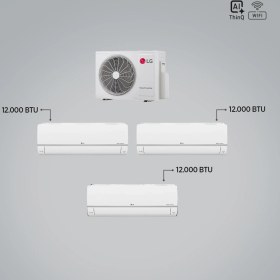 Resim Lg 1+3 Multi Sistem / 12+12+12 Iç Üniteler = 1 Adet Dış Ünite Al Thinq Wi-Fi Kontrolü 