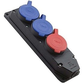 Resim Orel Kauçuk Duvar Prizi 1 Trifaze 3x25, 2 Monofaze 1x16 