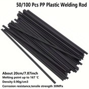 Resim 50/100 adet 19.99 cm PP Plastik Kaynak Çubuğu Araba ve Motosiklet Tamiri için - Dayanıklı Far Bakımı, Kabuk ve Tampon Kaynakçılığı, 100W-600W Kaynak Makineleri ile Uyumlu, Otomotiv Kaynak Aksesuarları, Araba için Kaynak Çubukları, Far Bakımı Aracı, Pürüzsüz Metalik Bitiş, Yüksek Kaliteli Kaynaklar 