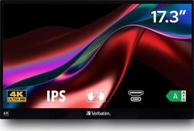 Resim PMT-17-4K 17.3" 60Hz 6Ms HDMI+USB-C HDR UHD FreeSync IPS Taşınabilir Dokunmatik Monitör 
