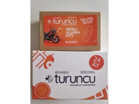 Resim MotoStart Turuncu Motosiklet Takip 24 Ay + Buzzer Alarm Siren 