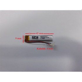 Resim Lityum Polimer Pil 3.7V 120 Mah 