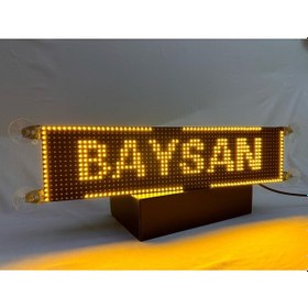Resim 16x64cm Sarı Güzergah Led Tabela Çakmaklık Girişli 