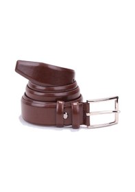 Resim Dagoster Dmk26-302 Kahve 3,5 Cm Suni Deri Erkek Kemer Kahve 