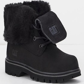 Resim Cat Utah Fur 015z101184 Kadın Bot - Siyah Nubuk-siyah Nubuk Siyah 