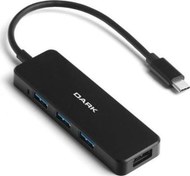 Resim Dk-Ac-Usb31X41A Connect Master Type-C To 4 Port Usb-A 3.0 Hub Dark