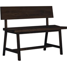 Resim Ahşap Bank - PI Serisi, Sırtlıklı - 120 CM - Dark 