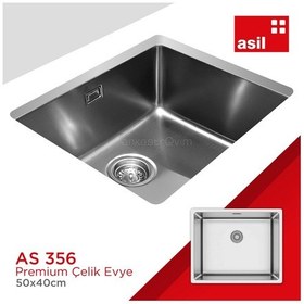 Resim Asilkrom As356 Çelik Eviye 50 x 40 CM 