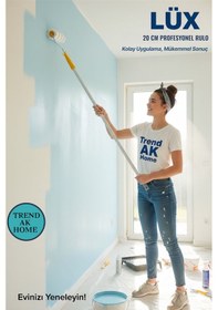 Resim 2 Li Lüks 20 Cm Boya Rulosu-lüks No: 4 Kestirme Boya Fırçası 