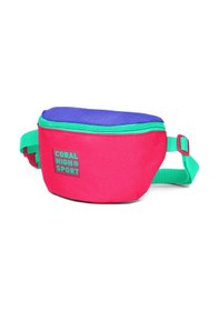 Resim Coral High Sport Neon Mercan Lavanta İki Bölmeli Bel Çantası 22618 