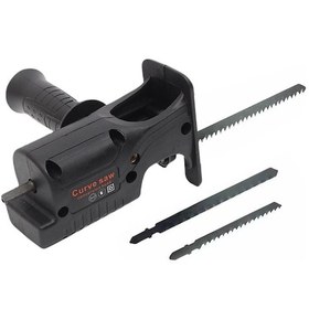 Resim 3 Değiştirilebilir Testere Bıçağı İle Elektrikli Matkap - Tilki Kuyruğu Testere Adaptörü Elektrikli Matkap Modifiye Alet 