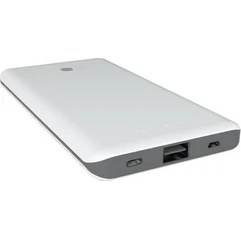 Resim Dexim DAKSP0028-W Slim 8000 mAh Powerbank Beyaz 