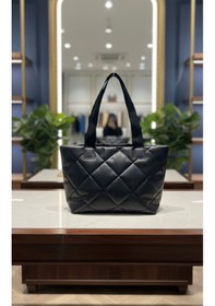 Resim Addy Puffy Geometrik Baget Siyah Kadın Omuz Ve El Çantası E30 B23 siyah 