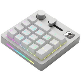 Resim Glorious Gmmk Kablosuz Numpad - Fox Switches, Gri/beyaz 