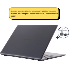 Resim SyncCase Huawei Kılıf MateBook 13 ile Uyumlu Kılıf 2019/2021 Parlak Kristal 