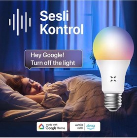 Resim Xenon Smart Akıllı Wi-Fi Led RGB Akıllı Ampul Google Home ve Alexa Uyumlu Renkli Lamba X7021 3 Adet 