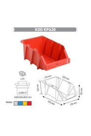 Resim Sembol Plastik Kırmızı Avadanlık Kutuları Kpa30 