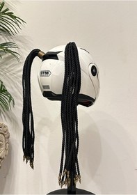Resim Motor & Motosiklet Siyah Çift Örgülü Saç Kask Dış Aksesuar Diğer 