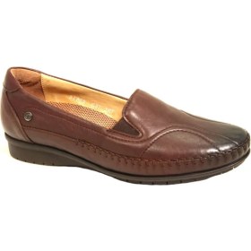 Resim Forelli 51302 Kadın Kahve Comfort Deri Ayakkabı 