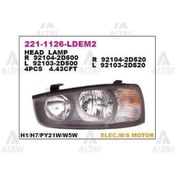 Resim Depo 2211126lldem2 Ön Far Sol Motorlu Siyah Elantra 02-02 921012d120 