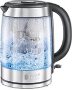 Resim Russell Hobbs 21600-57 Glass Su Isıtıcı, Cam, 1,7 L, 2200 W, Led Aydınlatma, 1 Fincan Seçeneği, Pas 