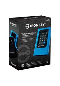Resim Ironkey Vault Privacy 960gb 80 Xts-aes 256-bıt Şifreli Harici Ssd - Ikvp80es/960g 