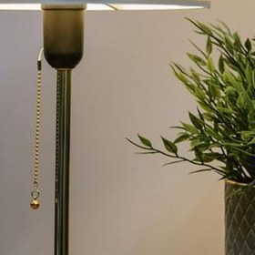 Resim Bohhem Kumaş Başlıklı Abajur Çöl Beji 