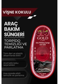 Resim Oto Temizleme Ve Parlatma Süngeri Antistatik, Toz Tutmaz Vişne 