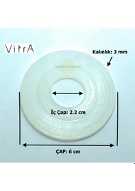 Resim Vitra Gömme Rezervuar İç Takım Boşaltma Grubu Contası 2.2x6.1 Cm Beyaz 