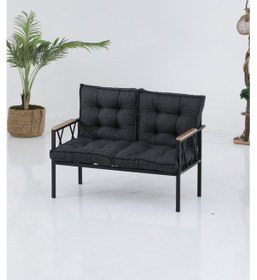 Resim Ard & Garden Miray 2+1+1 Koltuk Takımı,balkon Takımı,balkon Mobilyaları,çay Seti, Metal Kanepe,salon Oturma Grubu Antrasit 