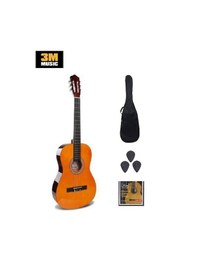 Resim Klasik Gitar + Kılıf + Pena Tam Boy 