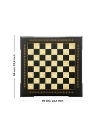 Resim Helena Wood Art El Yapımı Masif Ahşap Sedefli Satranç Tablası 59 x 59 CM 
