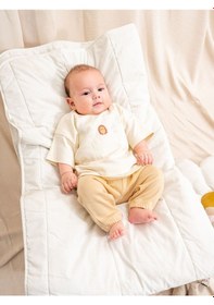 Resim Kd43289.Nakışlı Erkek 2li Takım 3-6/6-9/9-12/18-24ay Bej 