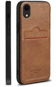 Resim Xiaomi Redmi Note 8 Pro Kartlıklı Rich Boss Lüx Deri Kılıf Açık Kahve 