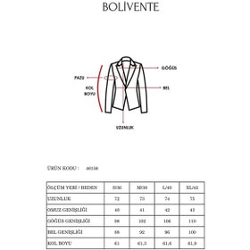 Resim Kadın Taş İşlemeli Regular Vatkalı Blazer Ceket Siyah 