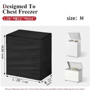 Resim Sunshine011 Ki Ki Marka Dayanıklı Oxford Kılıf, Dondurucu Koruyucu Siyah M-28 22 34in 