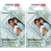 Resim Fujifilm Instax Mini Blue Marble Film Seti 10 x 2'li 
