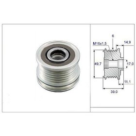 Resim VALEO 588020 ALTERNATÖR KASNAĞI MERCEDES C SERI SPRINTER 00-06 98 