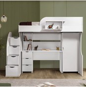 Resim Ranza, Litera Ranza Dolap Çalışma Masası Beyaz 90 X 190 CM 