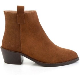 Resim Taba Hakiki Deri Kadın Bot & Bootie K02531254302 Taba 