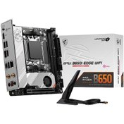 Resim MSI MB MPG B650I Edge Wifi AMD B650 7200 MHz DDR5 Soker AM5 Mini-ITX Anakart 