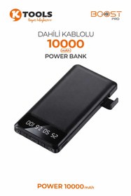 Resim Ktools Boost Trio 10.000 mAh Powerbank Fenerli 
