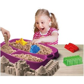 Resim Art Sand Kale Kum Seti 600 Gr. - Oyun Kumu Seti - Kinetik Kum Seti - Natural Kum - Doğal Kum Renkli 