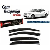 Resim Peugeot 301 Mugen Cam Rüzgarlığı 2012-2017 Arası 4'lü Sunplex 