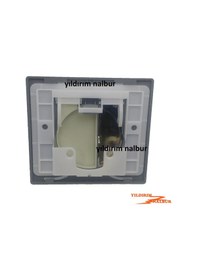 Resim Siamp Tema Gömme Rezervuar Butonu Kare Yuvarlak Düğmeli 