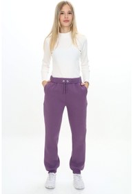 Resim Toontoy Kız Çocuk Nakış Baskılı Beli Paçası Ribanalı Cepli Basic Jogger Eşofman Altı 3 İplik Şardonl 