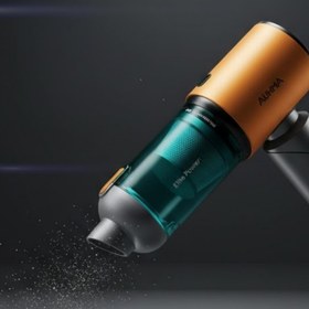 Resim AHV-27 Şarjlı Araç İçi Süpürge Taşınabilir Çantalı Metal Filtreli Ve 2 Adet Yedek Filtreli Katlanabilir 20.000Pa Vakum Üfleme Özellikli 3 Kademeli Araç Süpürgesi 