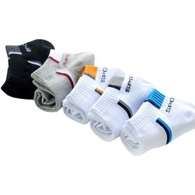Resim Bgk Unisex 5'li Spor Patik Çorap Renkli Extra Rahat Çok Renkli 